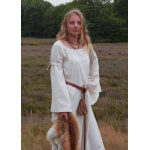 Mittelalter-Unterkleid Burglinde mit Trompetenärmeln, natur
