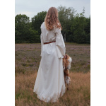 Mittelalter-Unterkleid Burglinde mit Trompetenärmeln, natur