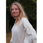 Mittelalter-Unterkleid Burglinde mit Trompetenärmeln, natur