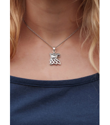 Mittelalter-Unterkleid Burglinde mit Trompetenärmeln, blau