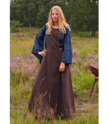 Mittelalter-Überkleid, Surcot Andra, braun