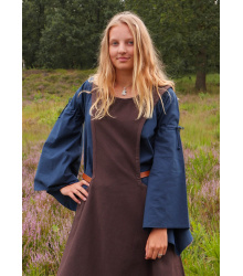 Mittelalter-Überkleid, Surcot Andra, braun