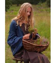 Mittelalter-Überkleid, Surcot Andra, braun