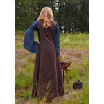 Mittelalter-Überkleid, Surcot Andra, braun