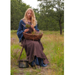 Mittelalter-Überkleid, Surcot Andra, braun