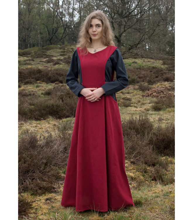 Mittelalter-Überkleid, Surcot Andra, rot
