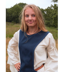 Mittelalter-Überkleid, Surcot Andra, dunkelblau