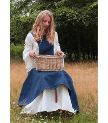 Mittelalter-Überkleid, Surcot Andra, dunkelblau