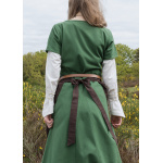 Kurzärmelige Cotehardie Ava, Mittelalterkleid, grün