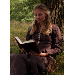 Cotehardie Ava, Mittelalterkleid, braun