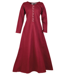 Cotehardie Ava, Mittelalterkleid, weinrot