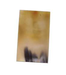 Flache Hornplatte, ca. 12 x 7 cm