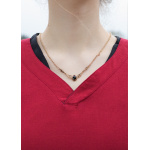 Mittelalterkleid mit Höllenfenstern, Bliaut Amal, rot/schwarz