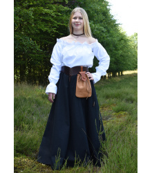 Mittelalter Carmen-Bluse, weiß