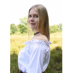 Mittelalter Carmen-Bluse, weiß