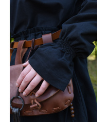 Mittelalter Carmen-Bluse, schwarz