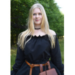 Mittelalter Carmen-Bluse, schwarz