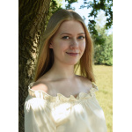 Mittelalter Carmen-Bluse, natur