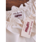 Mittelalter Carmen-Bluse, natur