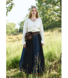 Mittelalter Bluse Aila mit Schnürung, natur