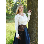Mittelalter Bluse Aila mit Schnürung, natur