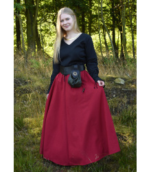 Mittelalter Bluse Aila mit Schnürung, schwarz