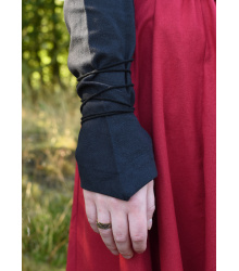 Mittelalter Bluse Aila mit Schnürung, schwarz