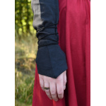 Mittelalter Bluse Aila mit Schnürung, schwarz