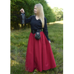 Mittelalter Bluse Aila mit Schnürung, schwarz