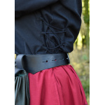 Mittelalter Bluse Aila mit Schnürung, schwarz