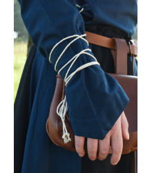 Mittelalter Bluse Aila mit Schnürung, blau