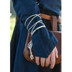 Mittelalter Bluse Aila mit Schnürung, blau