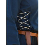 Mittelalter Bluse Aila mit Schnürung, blau