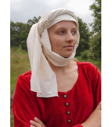 Cotehardie Isabell aus Samt, Mittelalterkleid, rot