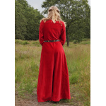 Cotehardie Isabell aus Samt, Mittelalterkleid, rot