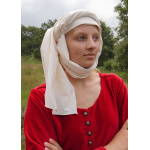 Cotehardie Isabell aus Samt, Mittelalterkleid, rot