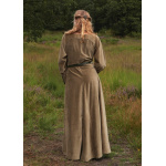 Cotehardie Isabell aus Samt, Mittelalterkleid, grün