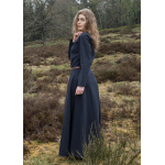 Schlichtes Mittelalterkleid Afra aus Canvas, dunkelblau