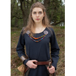 Schlichtes Mittelalterkleid Afra aus Canvas, dunkelblau