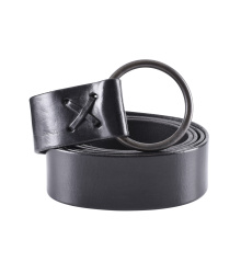 Mittelalter-Ledergürtel mit Messingring, 190 cm, div. Farben