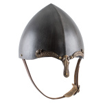 Nasalhelm mit Keltischen Motiven, Stahl mit Antik-Finish