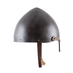 Nasalhelm mit Keltischen Motiven, Stahl mit Antik-Finish