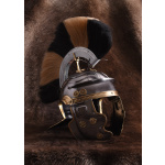 Römerhelm Imperial Gallic -G- Weisenau aus Stahl mit Helmbusch