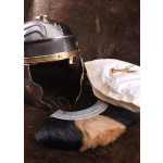 Römerhelm Imperial Gallic -G- Weisenau aus Stahl mit Helmbusch