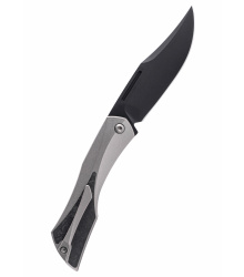 Isham Bladeworks Blackstar V2, Half Black, Taschenmesser