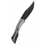 Isham Bladeworks Blackstar V2, Half Black, Taschenmesser