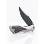 Isham Bladeworks Blackstar V2, Half Black, Taschenmesser