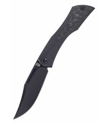 Isham Bladeworks Blackstar V2, All Black, Taschenmesser