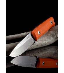 Feststehendes Messer B40 G10, orange, Lionsteel