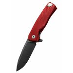 Taschenmesser ROK Aluminium, rot, schwarz, Lionsteel